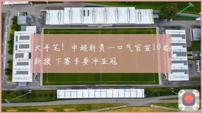 大手笔！中超新贵一口气官宣10名新援 下赛季要冲亚冠